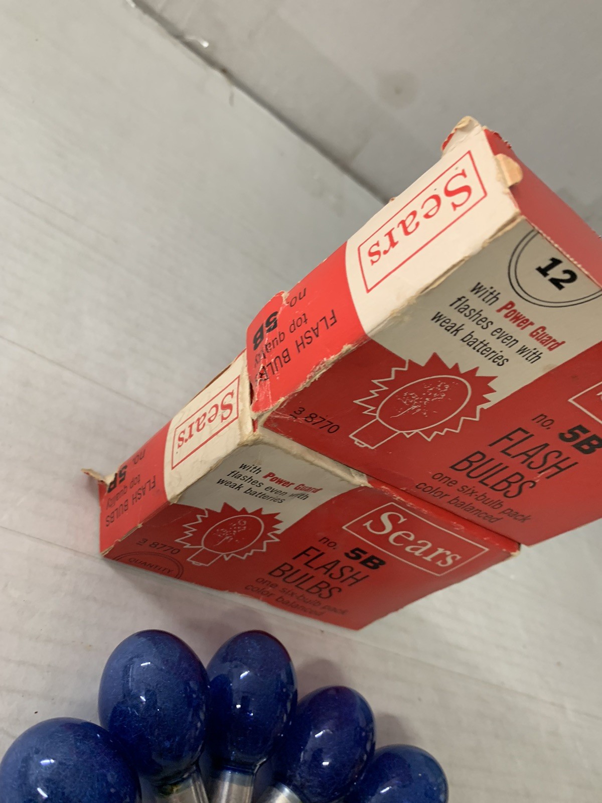 (x2)-Boxes of Sears 5B Flash Bulbs (6 Each)-RARE PACKAGING!