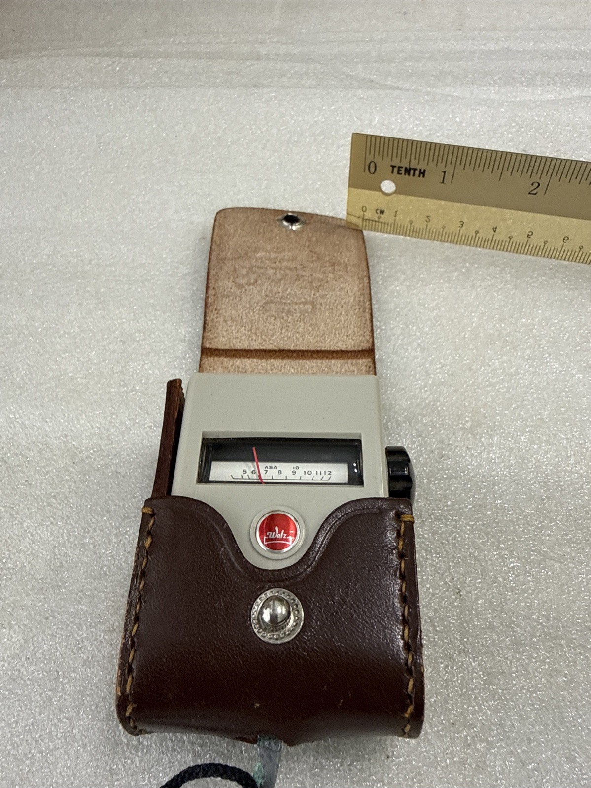 Vintage WALZ Light Exposure Meter Japan Leather Case Electric Eye Model P
