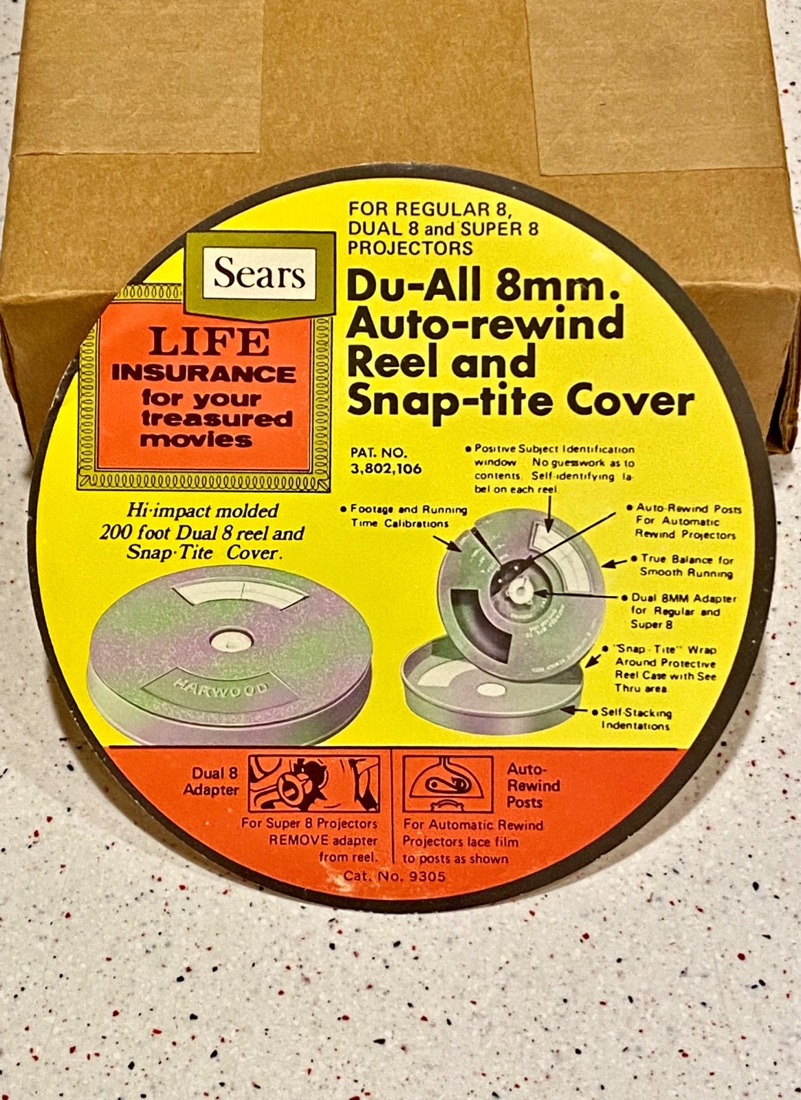 Du-All 8mm (3) 200Ft Plastic Reel, Can, Snap-Tite Set (NEW) Original Box