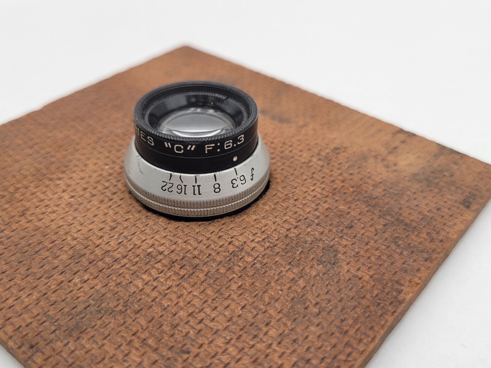 Anastigmat Series C Enlarging Lens F:6.3 on 4″ Lens Board Vintage Film Accessory