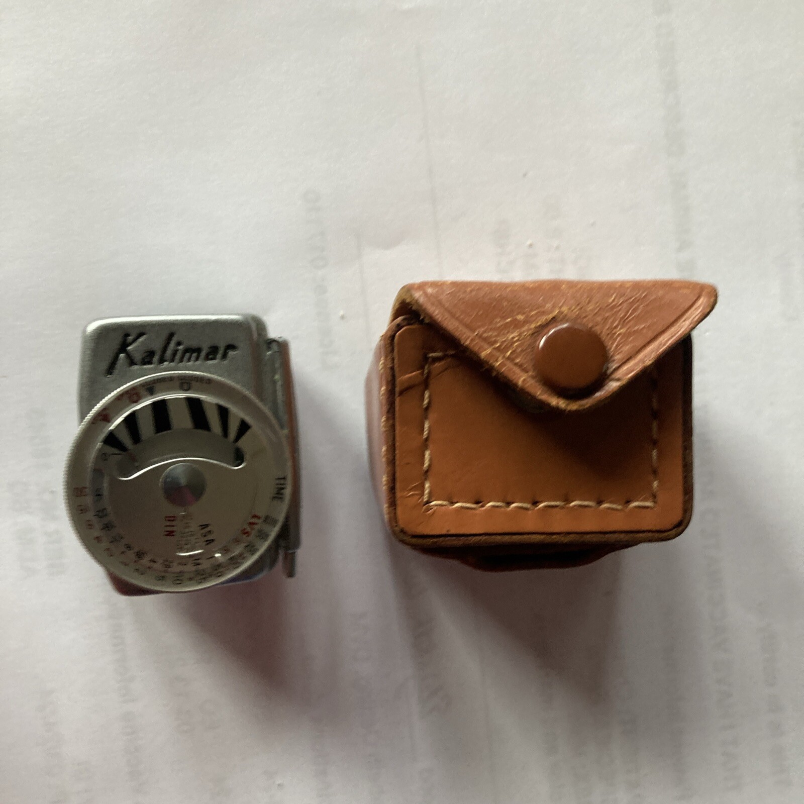 Vintage KALIMAR Exposure Meter Shoe Mount Model Clip On (Japan) W / Case !!