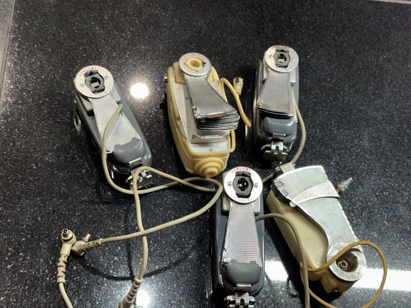 Vintage Honeywell Tilt-A-Mite Flash Lot Original Untested