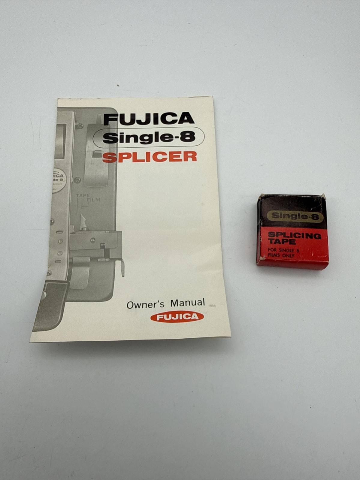 Vintage Fuji Fujica Single-8 Film Splicer Roll Type w/Box Instructions