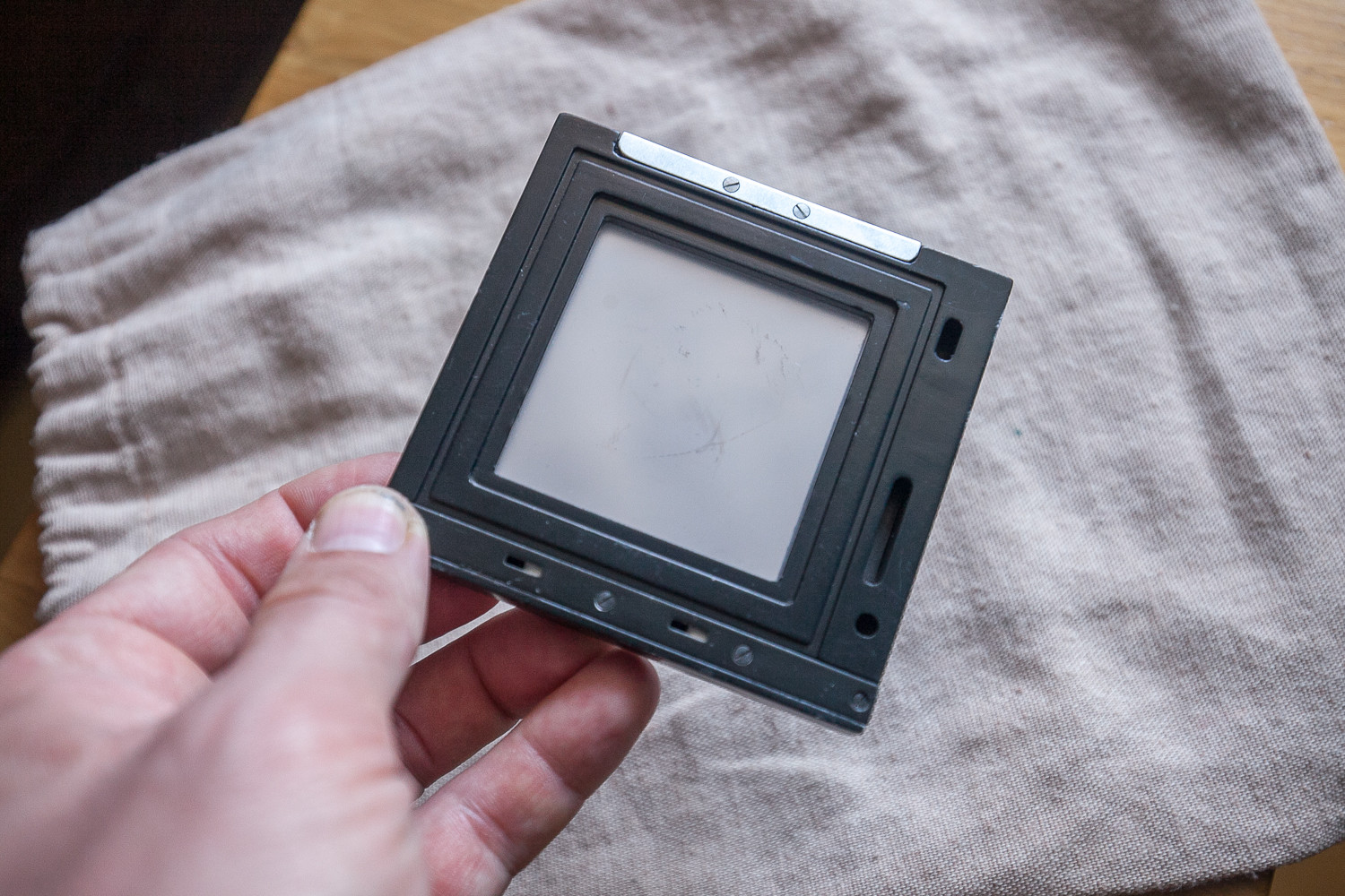 Magnifying Hood Finder with fucusing screen for Salut Kiev 88 Hasselblad