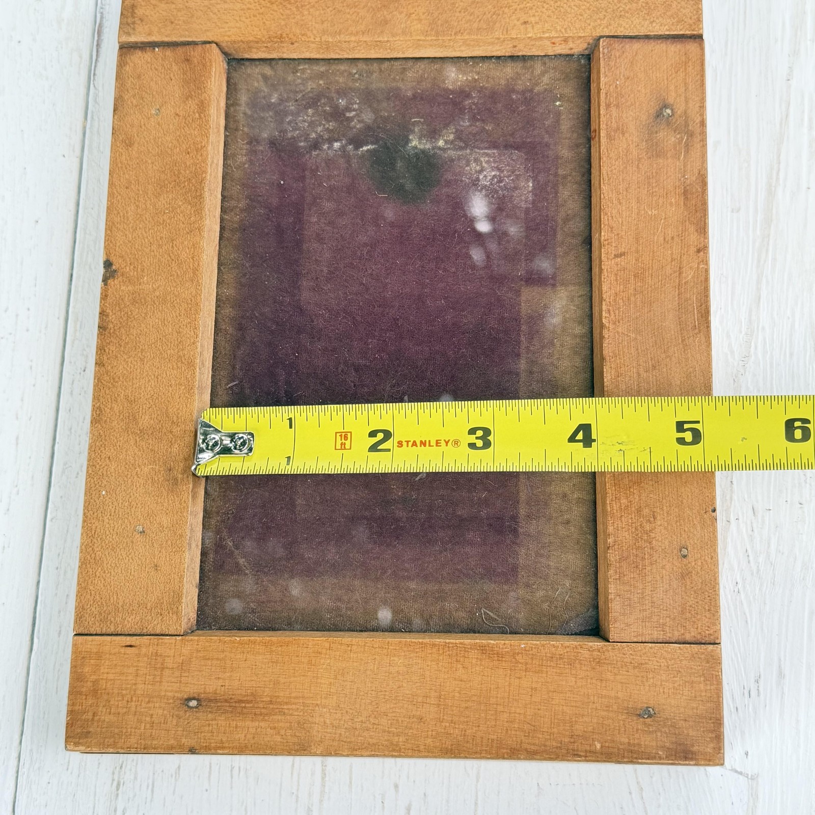 Antique Vintage Century Contact Printing Frame Darkroom Wooden Ground Glass USA