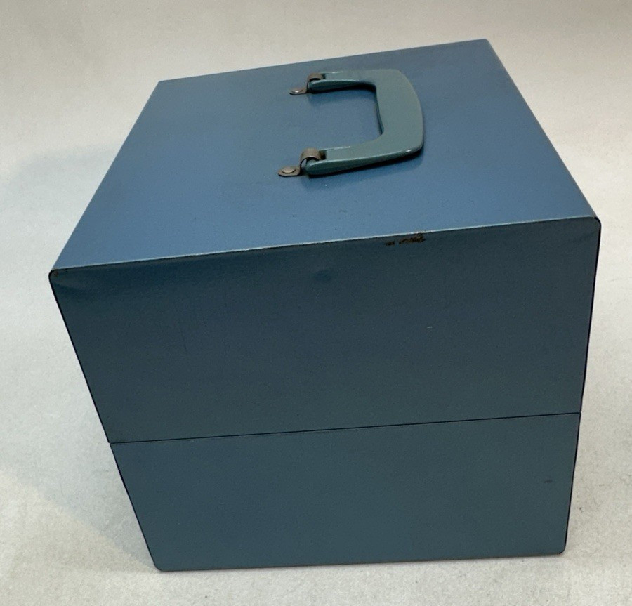 Bruce Dual 8mm Film Storage Case 12 Slot 4 Metal Reel Canister Korvette Scherer