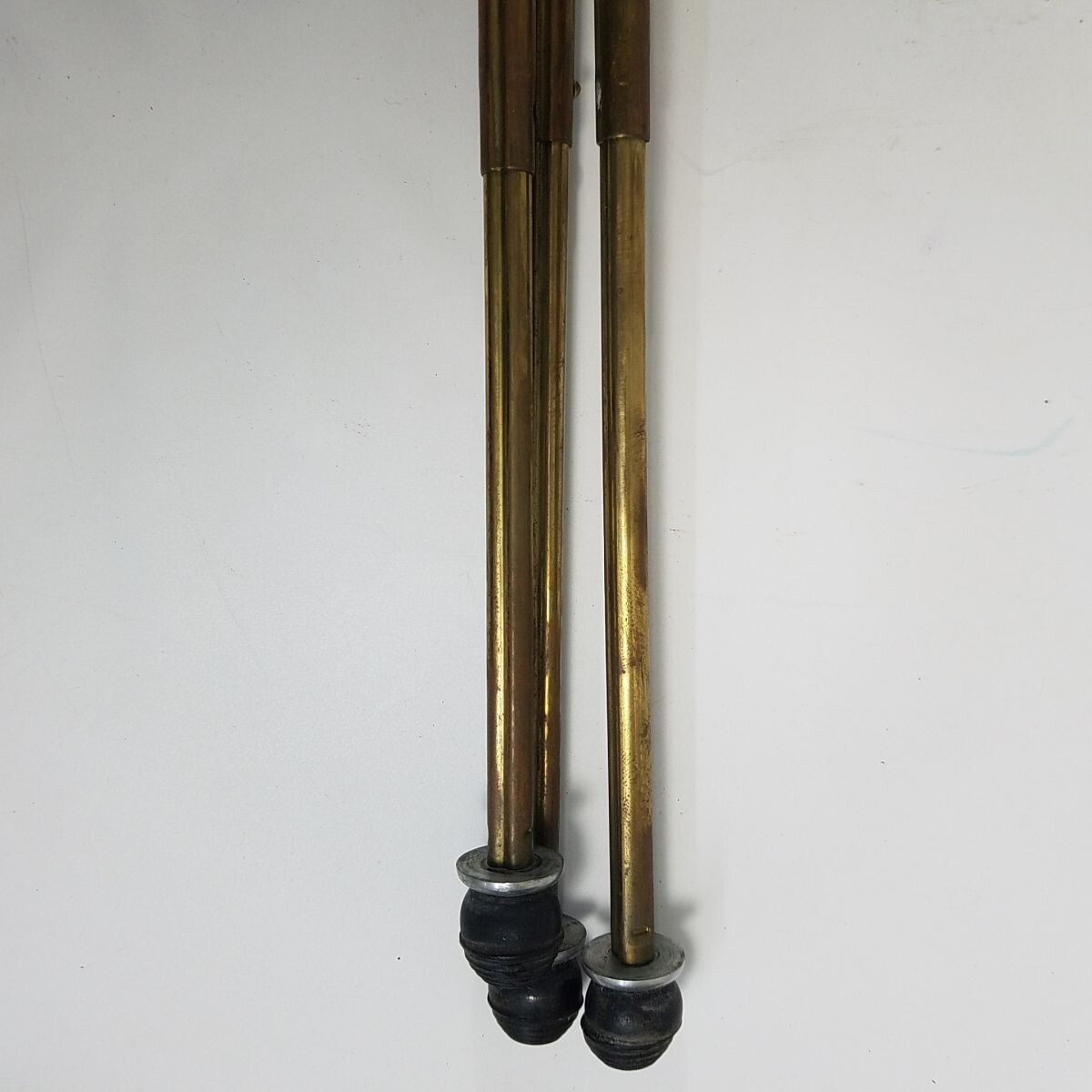 Vintage Ising Telescoping Brass Leg Tripod Original Case Germany 47″ 6 Section