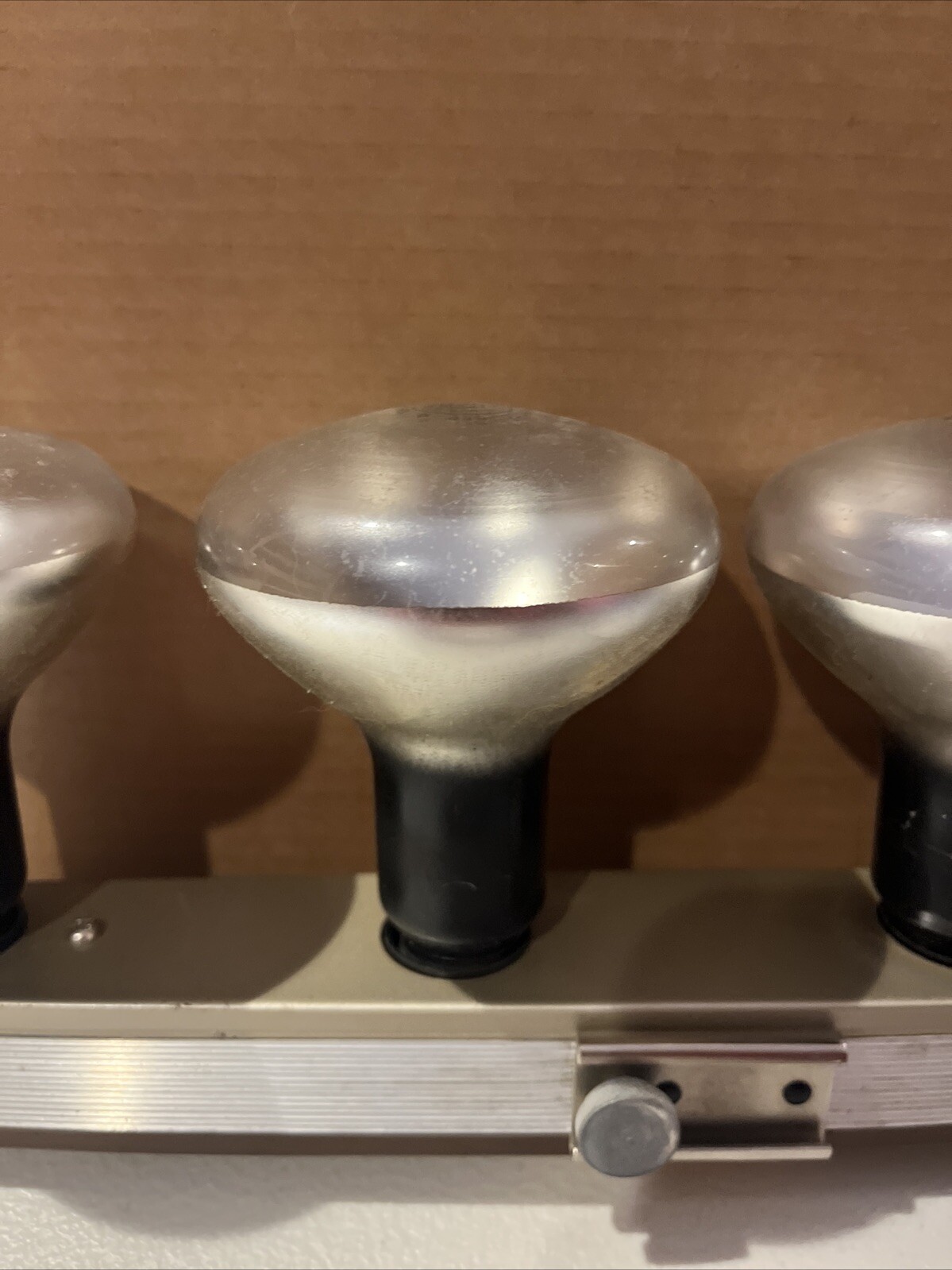 Vintage Deluxe Flood Light Movie Lamp Bar & Metal Case Tested & Works