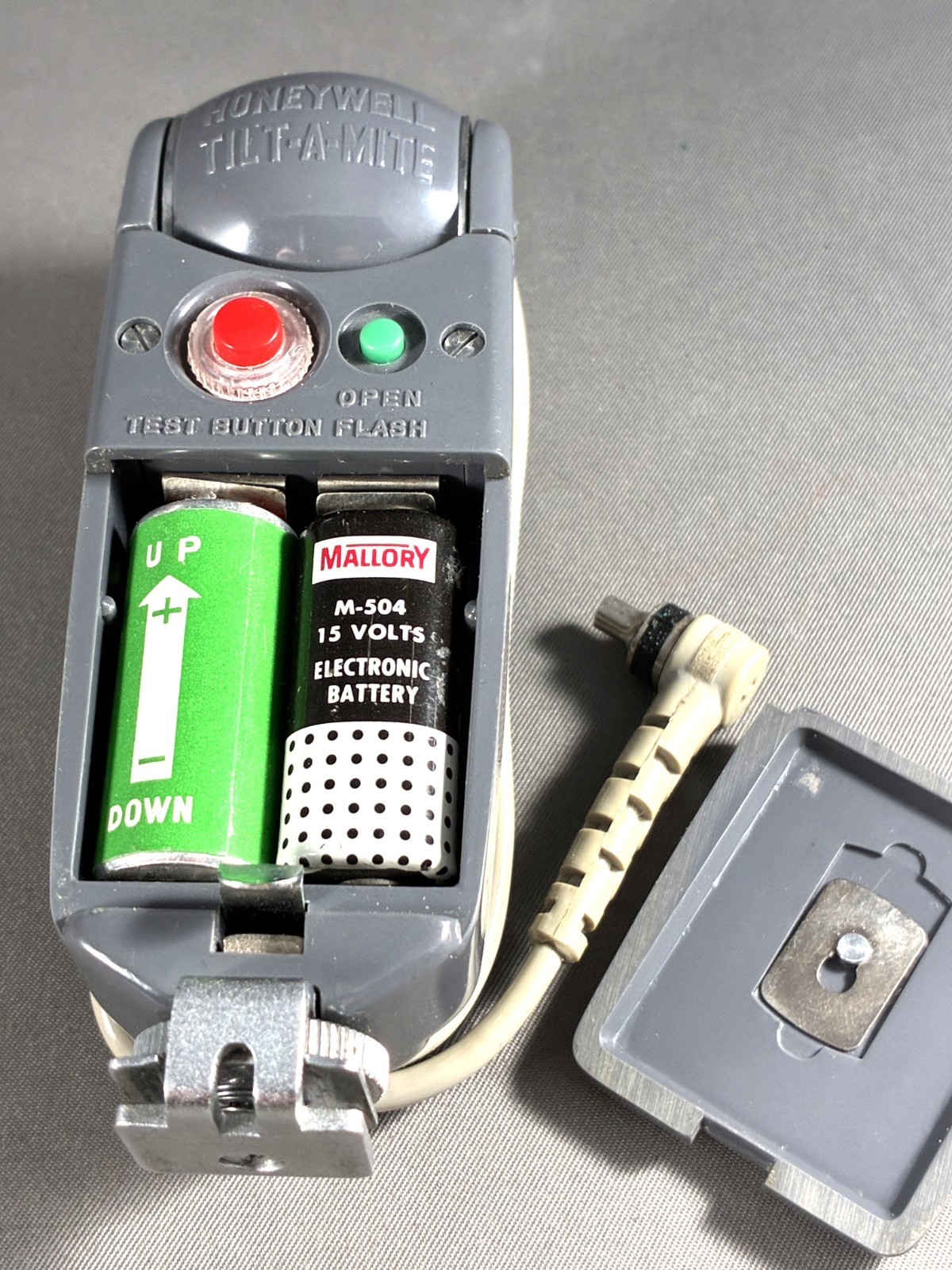 Vintage Camera Honeywell Tilt-A-Mite Flash Unit w/Case