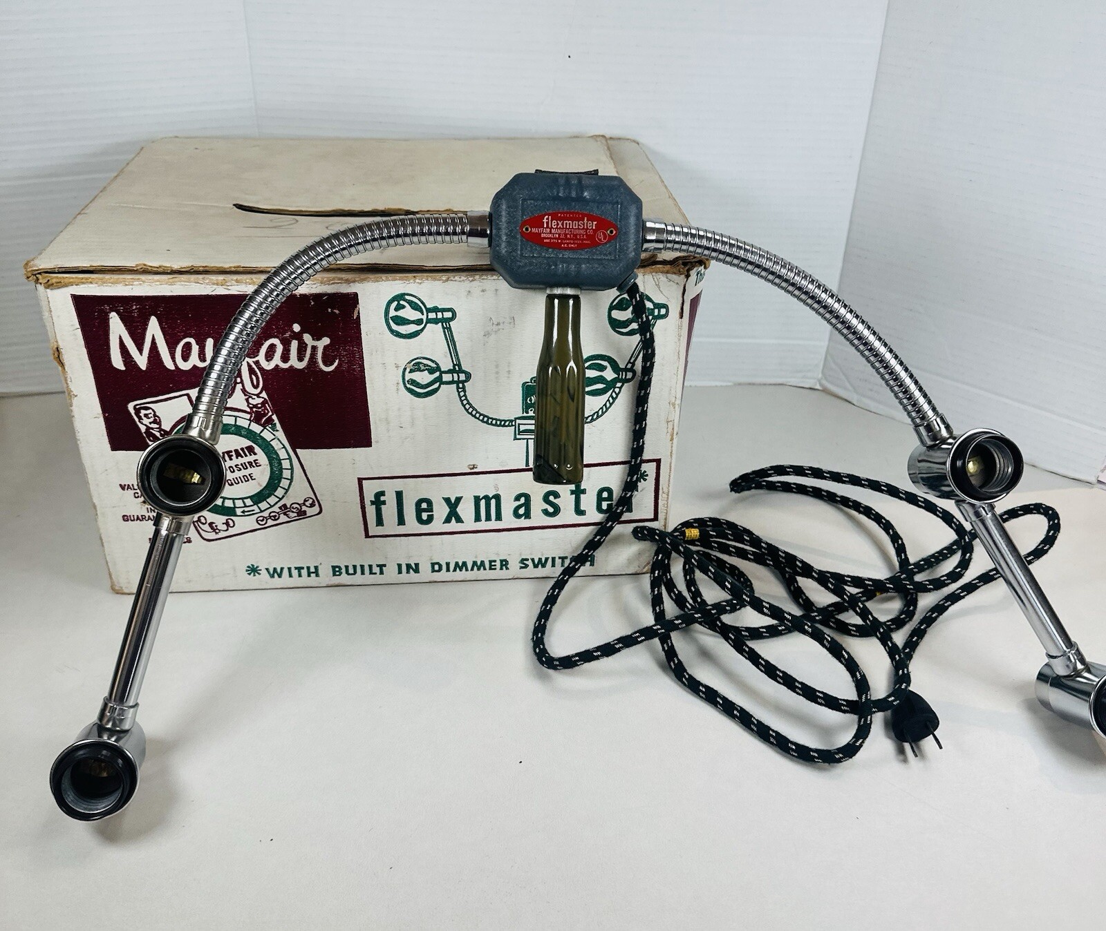 Vintage Mayfair Flexmaster Photography Light In Box