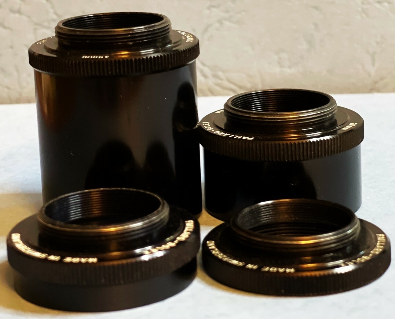 Bolex Paillard extention tube set tubex for bolex H16 camera and Cmount lenses