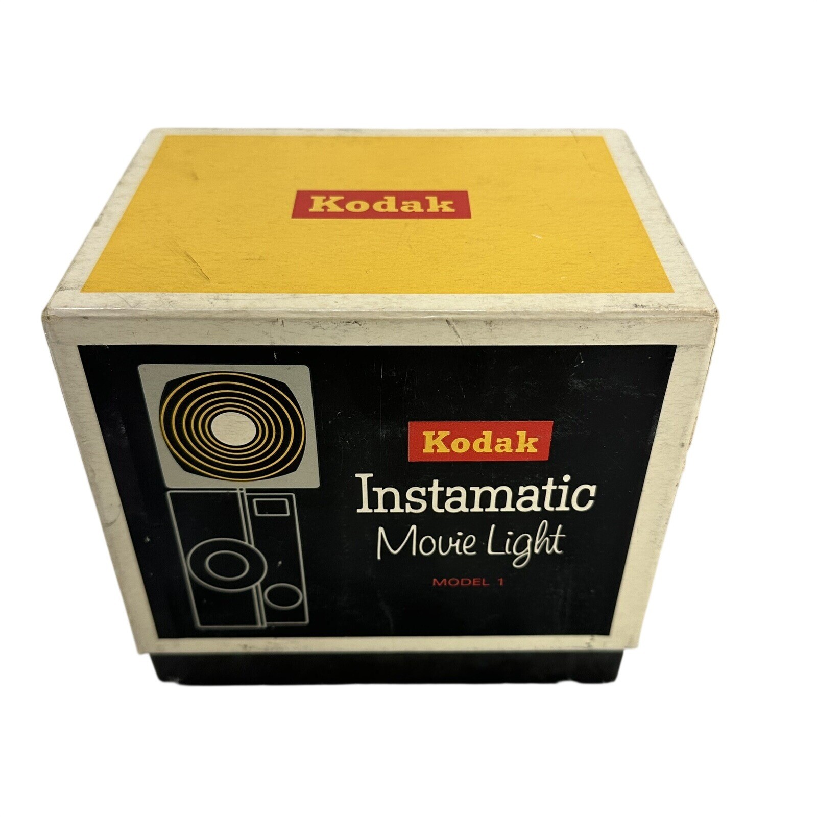 Vintage Kodak Instamatic Movie Light Model 1 in original box, No. D375. Works.