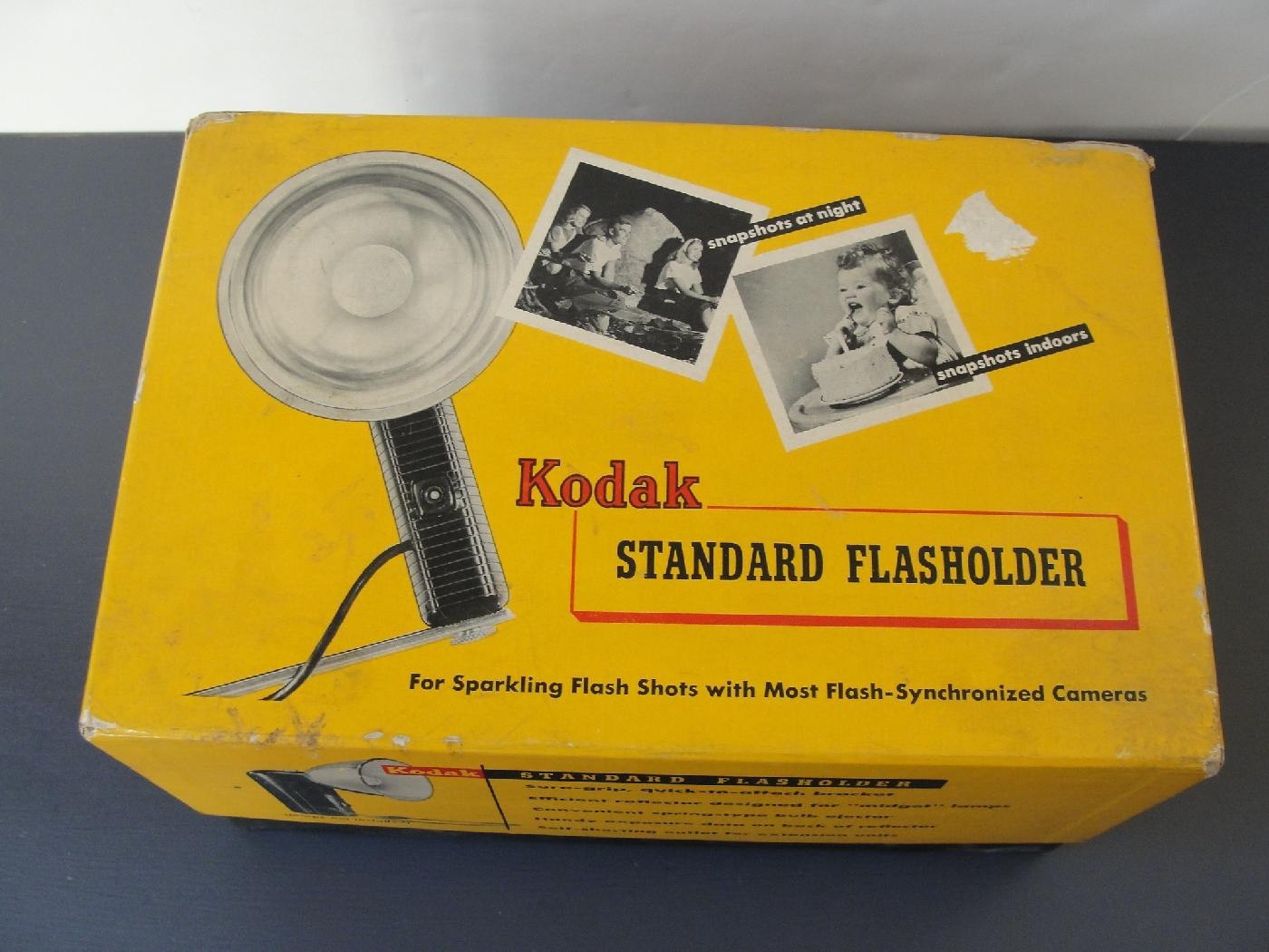 Vintage Kodak Standard Flasholder Flash Holder w/Original Box and Instructions
