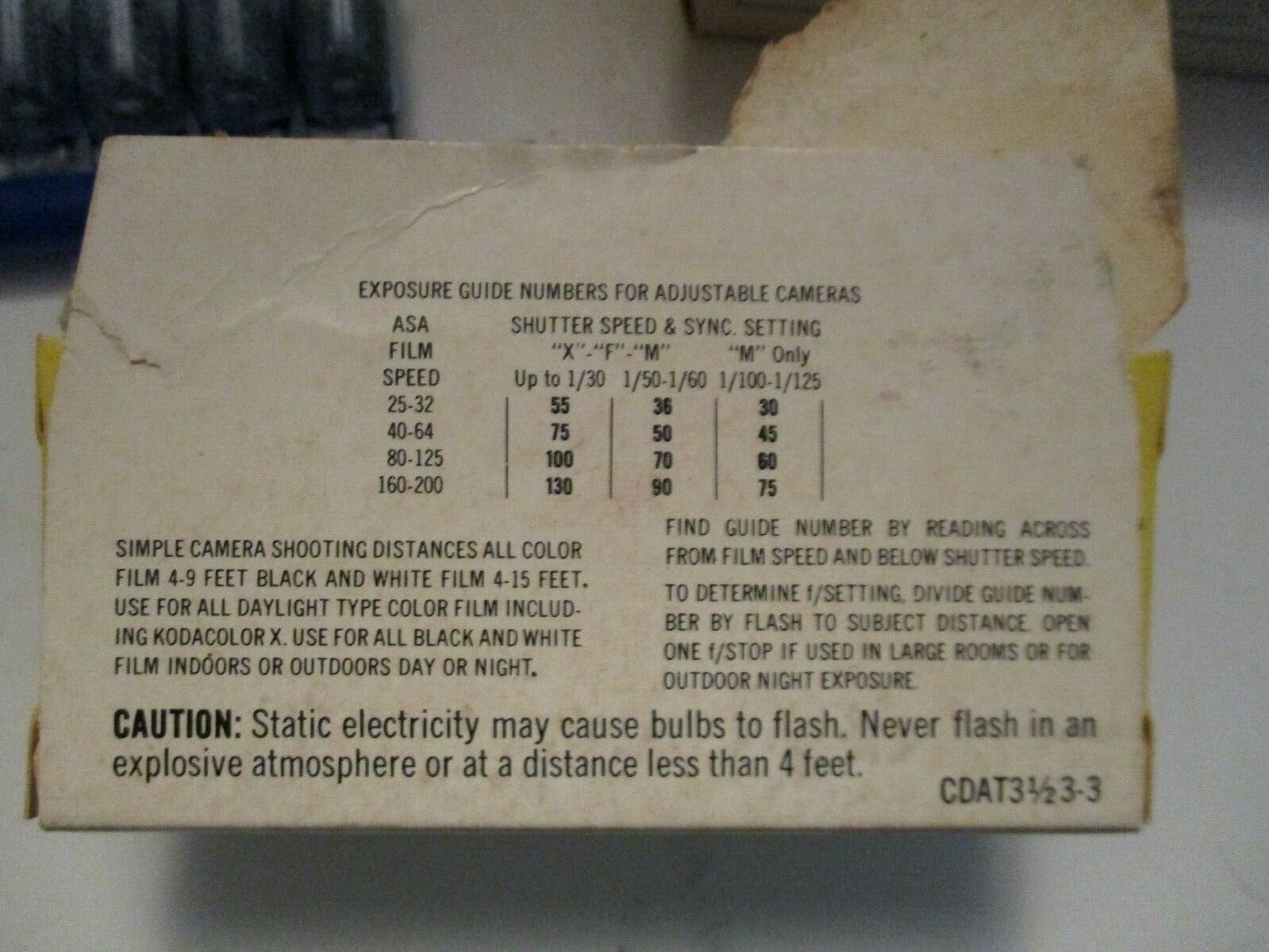 Vintage Sylvania Flashbulbs and Westinghouse Flash Cubes