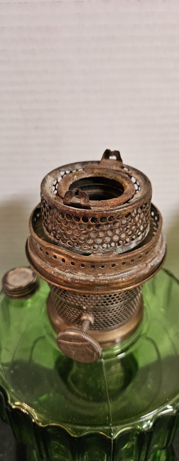 Lot Of 2 VTG 30s Aladdin Nu-Type Model BGreen Oil Lanterns See Pics Great Vtg Co