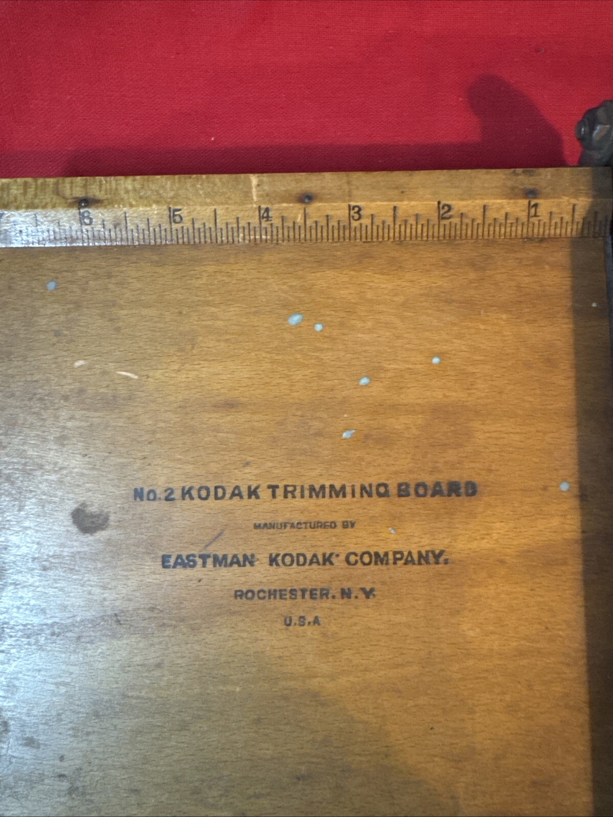 Vintage Eastman Kodak No. 2 Trimming Board Rochester NY USA Photography Advert.