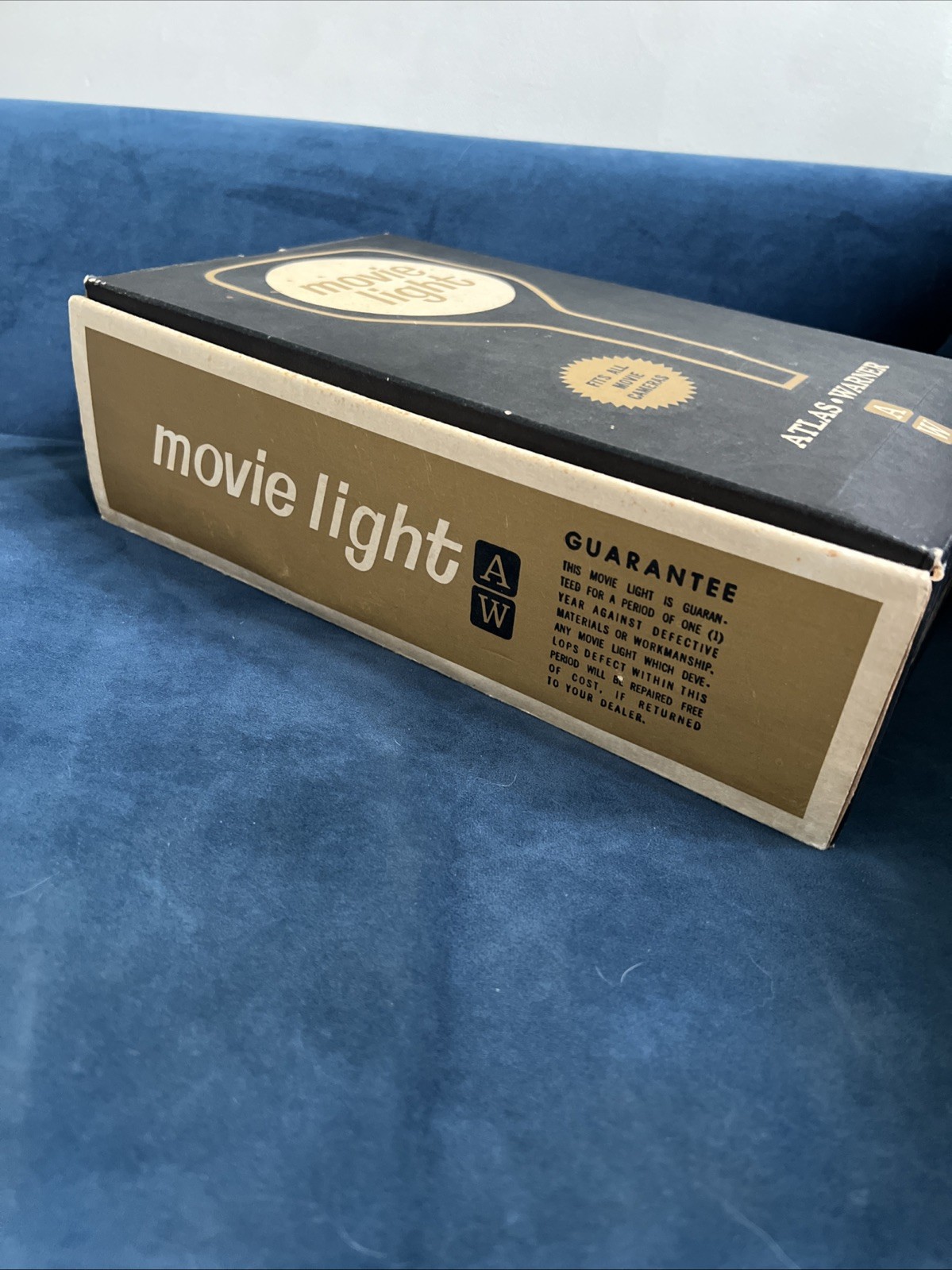 Vintage Atlas Warner 650W Movie Light #1210 in Original Box