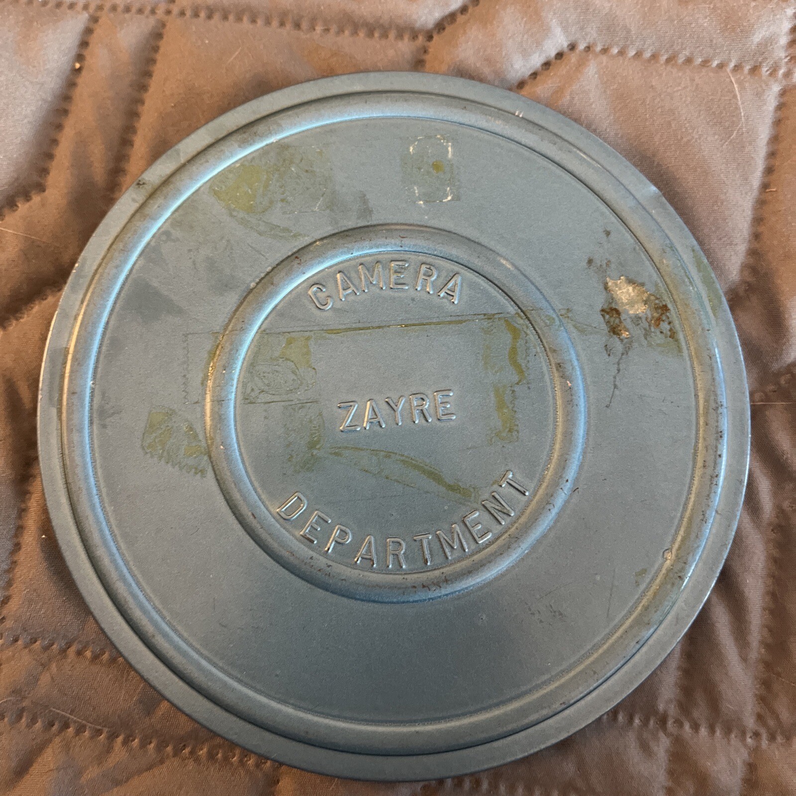 Vintage 8mm 200ft Compco Zayre Blue Film Reel & Canister Case Set Of 2