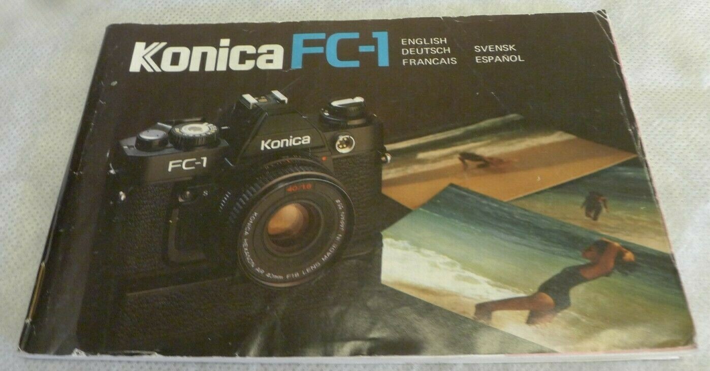 Konica FC-1 35mm Camera Instruction Manual – Original