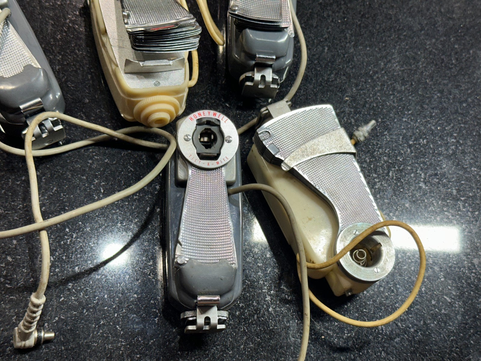 Vintage Honeywell Tilt-A-Mite Flash Lot Original Untested