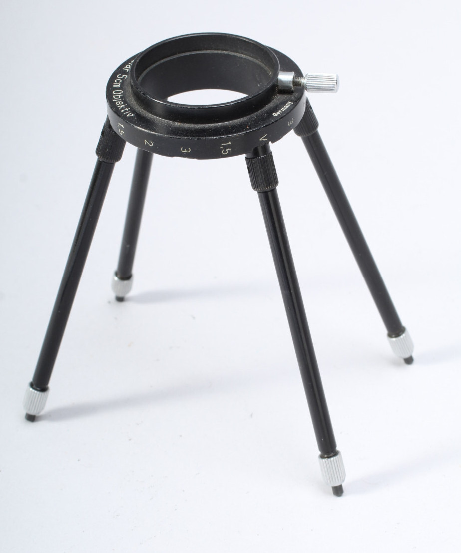 LEITZ 16520 BEHOO COPY STAND W EXTENSION TUBES FOR 5CM ELMAR & SUMMAR LEICA