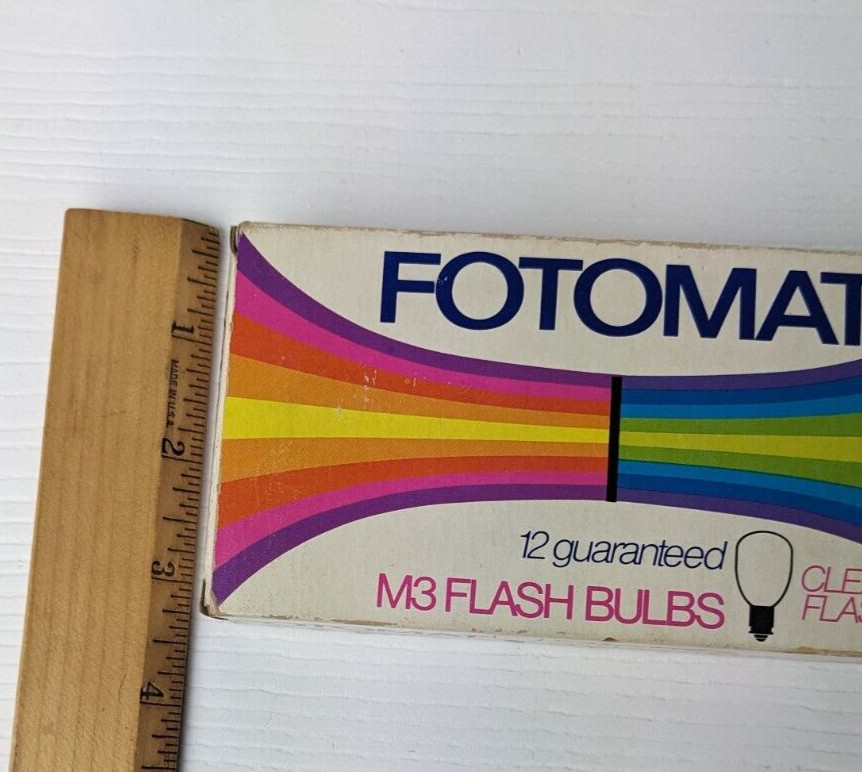 Fotomat M3 Flashbulbs Blue Flash (6 Bulbs left in Package) Vintage