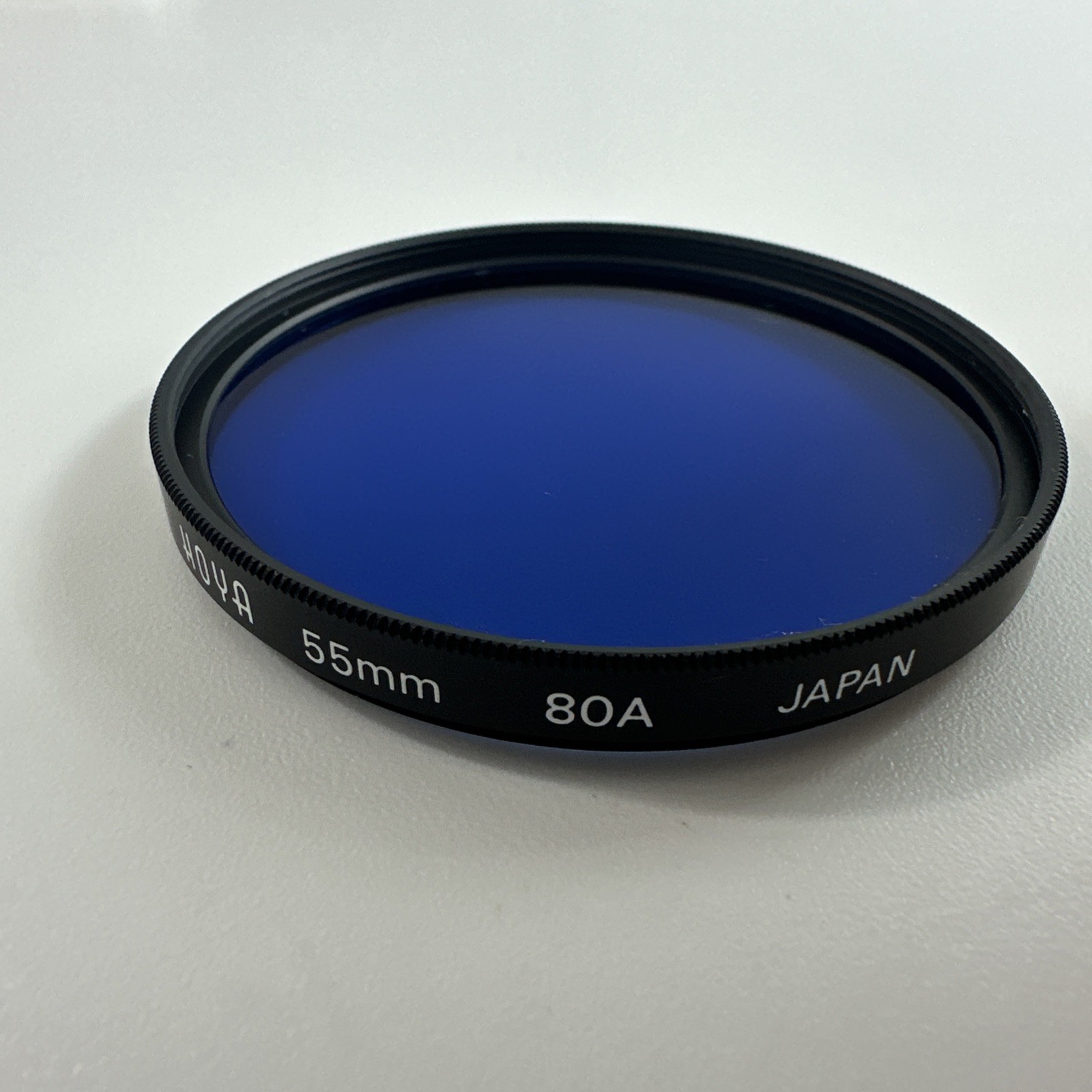 HOYA HMC 55mm 80A Blue Filter with Original HOYA Protective Case – Made in Japan