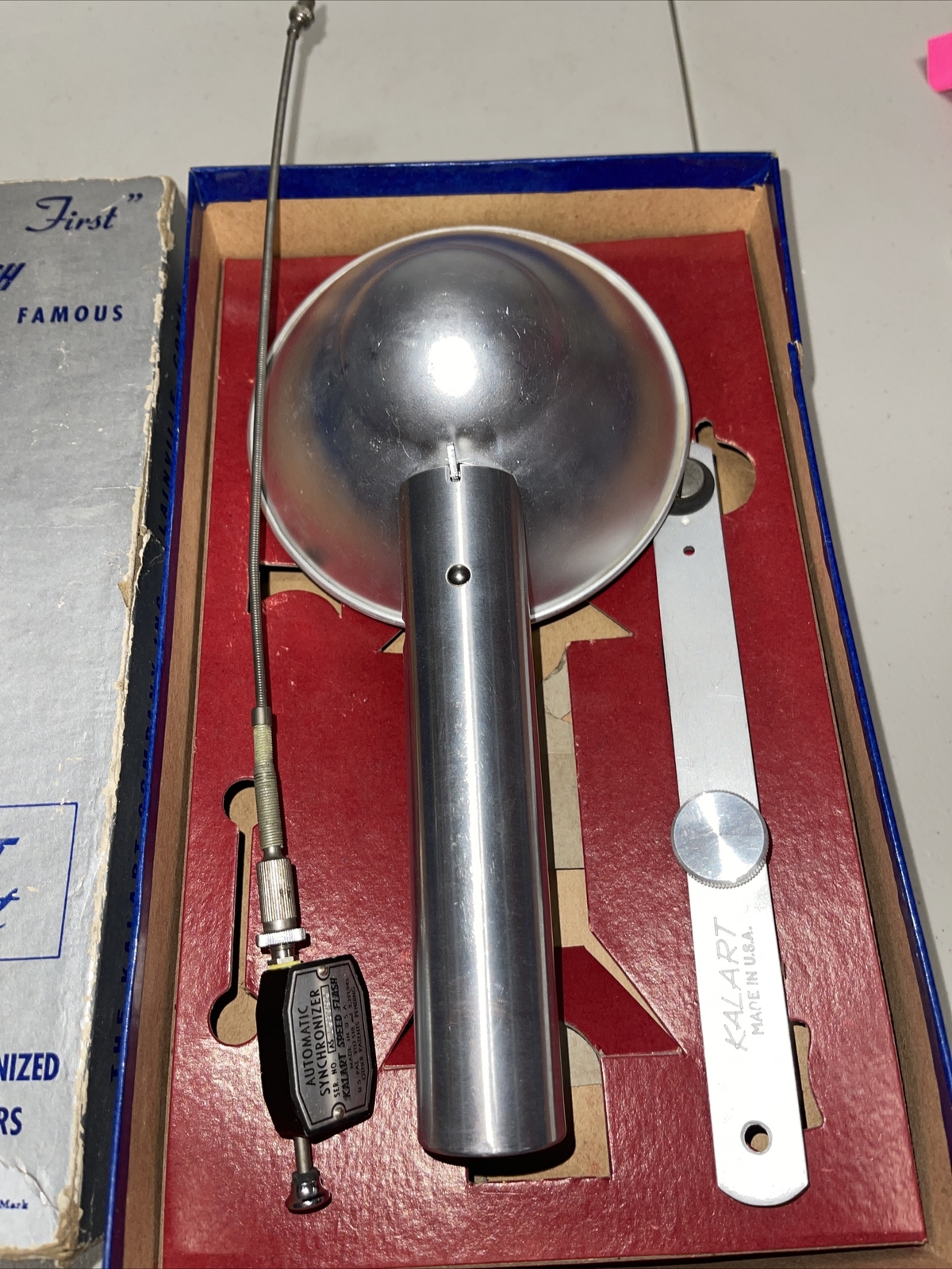 Kalart Speed Flash Safety First De Luxe Compak Original Box 1950’s