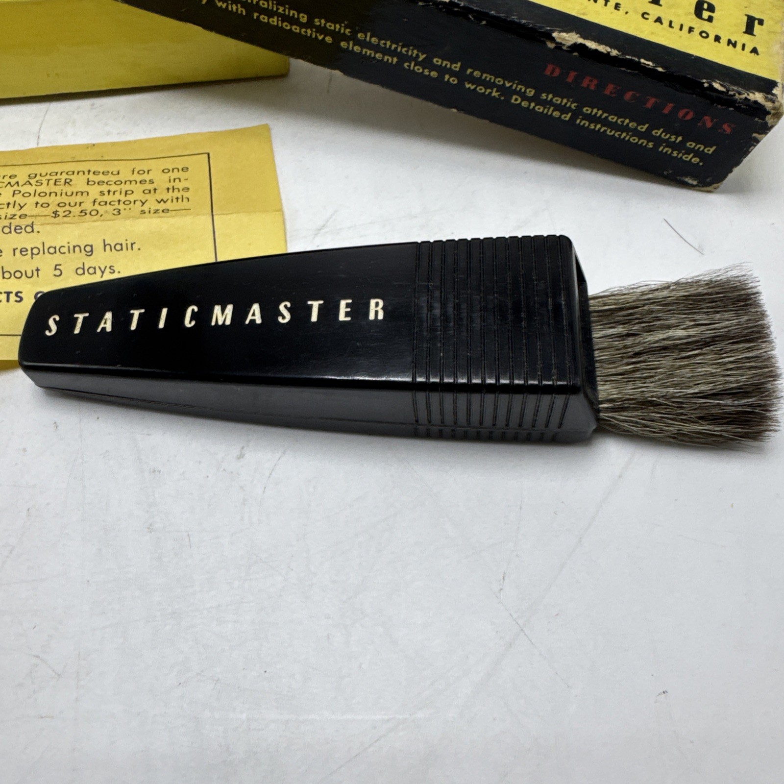 Staticmaster Nuclear Products Co. 1” #1550 Bakelite In Original Box Made In USA