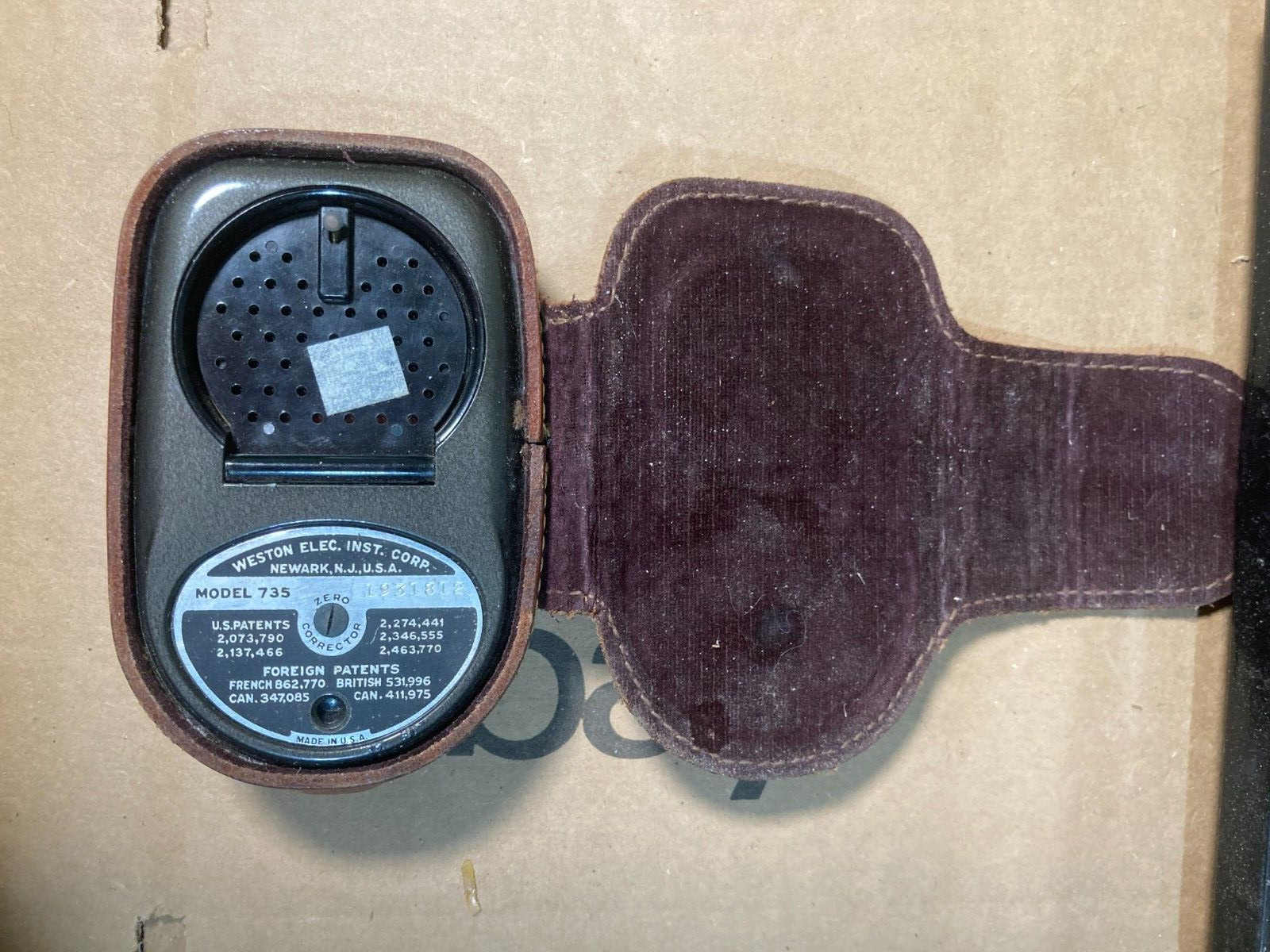 Vintage Weston Master II Universal Exposure Meter in Leather case