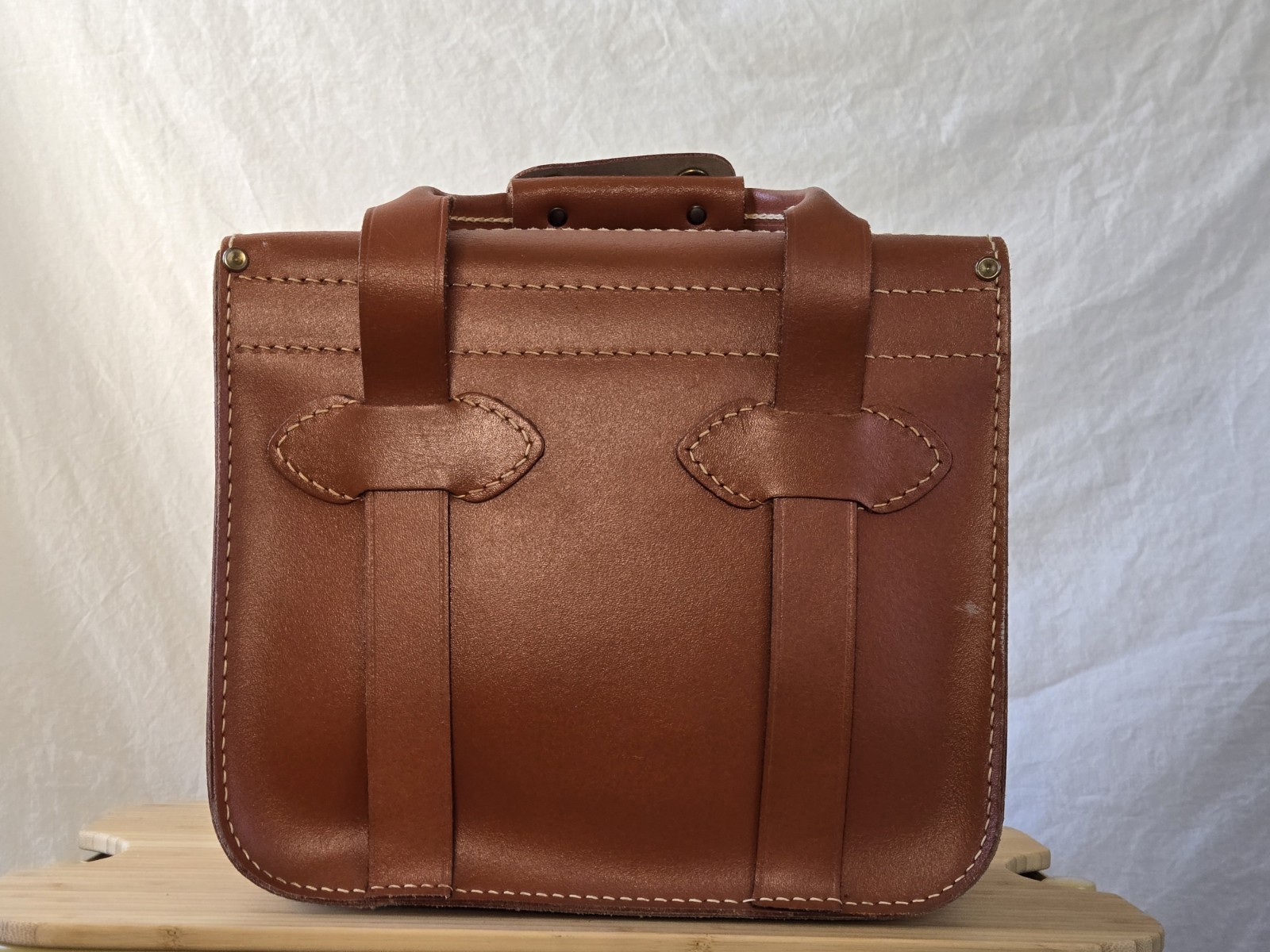 Vintage Diamond C515 Camera Bag Brown Genuine Leather Made in USA