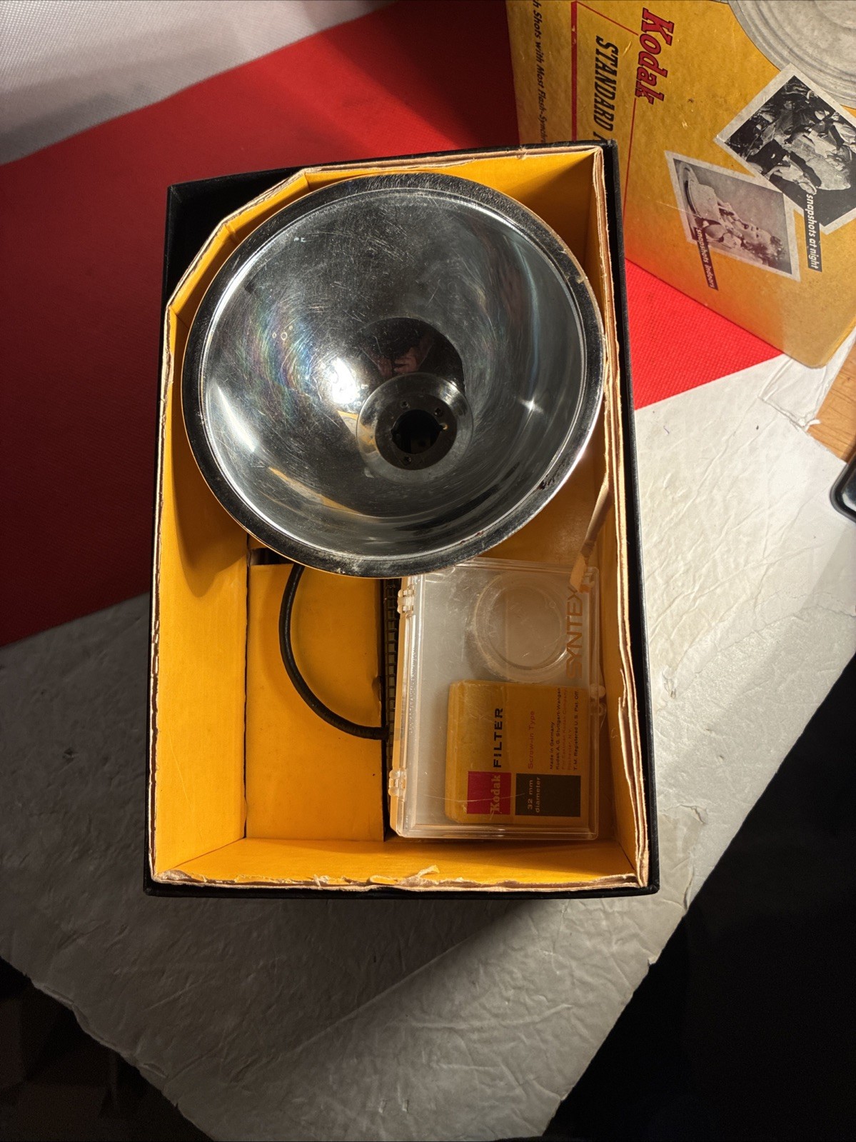 Vintage Kodak Standard Flasholder With Original Box. With Accessories No. 92F