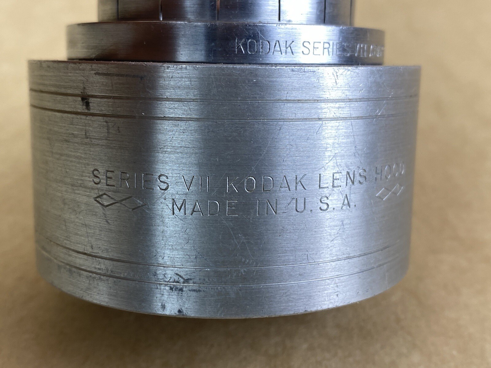 Kodak Series VII Metal Lens Hood W/ Adapter Ring 1 3/4 44.5mm