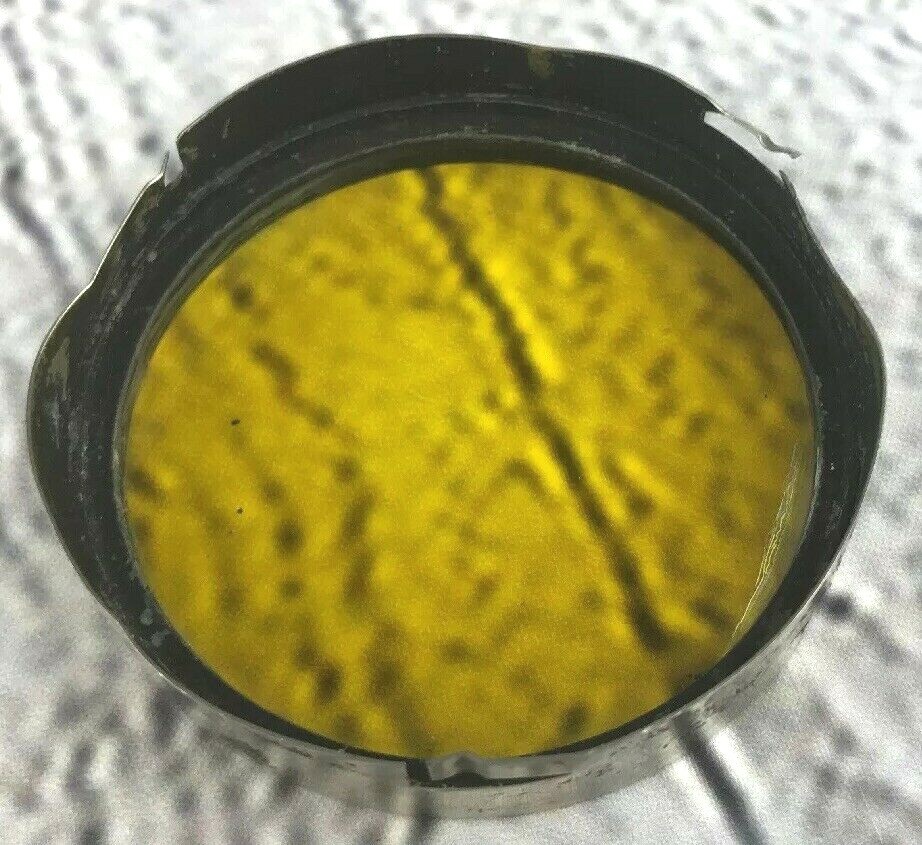 Vtg Burke & James Ingento Yellow Color Camera Lens Filter Series A USA 2.25”