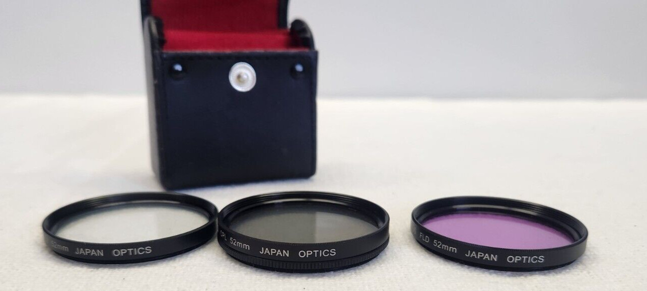 Vtg Lot Camera Lens Filters Zeikos Kodak 49mm 52mm Step Up Rings Old Photography