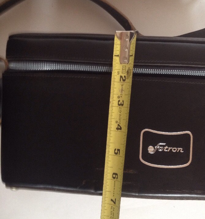 Vintage Fotron Leather Carrying Case For Camera Plus Misc