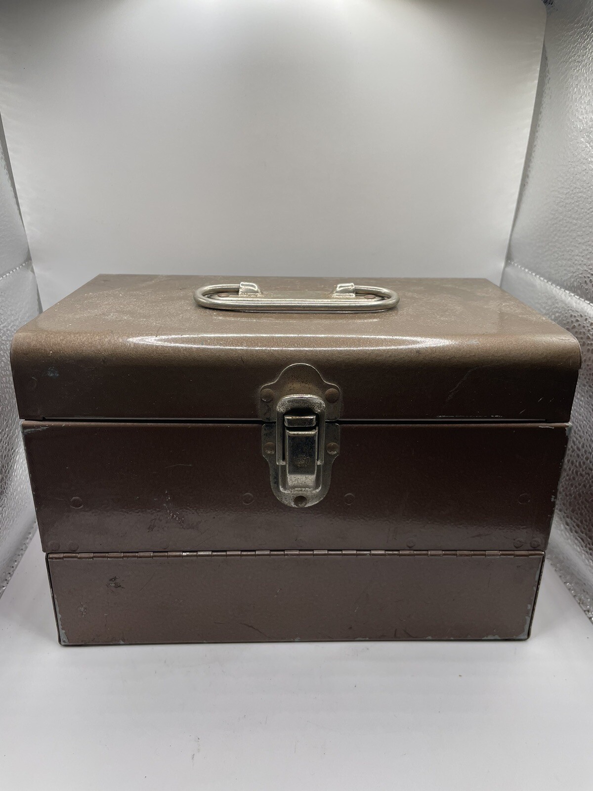 Ambassador Industrial Machinist Tin Box Film Box 8mm Metal Decor W/ Popeye 8mm