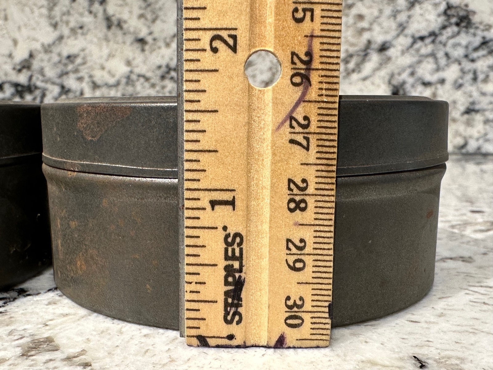 EASTMAN KODAK Vintage Film Company Cannister 4″ Case Tins X2 For Reel Storage