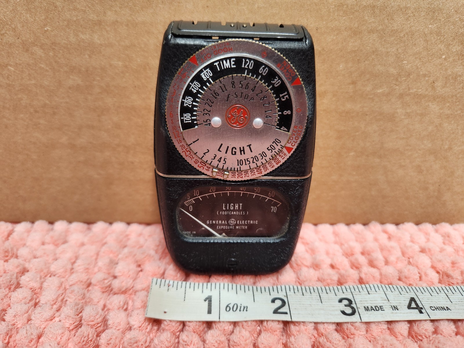 VTG General Electric Exposure Meter Light Type DW-68 GE Exposure Light Meter