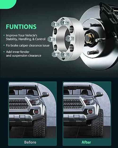 2X 8 Lug Wheel Spacer Adapters 3 inch 8×6.5 to 8×6.5 for F250 Wheel Spacers