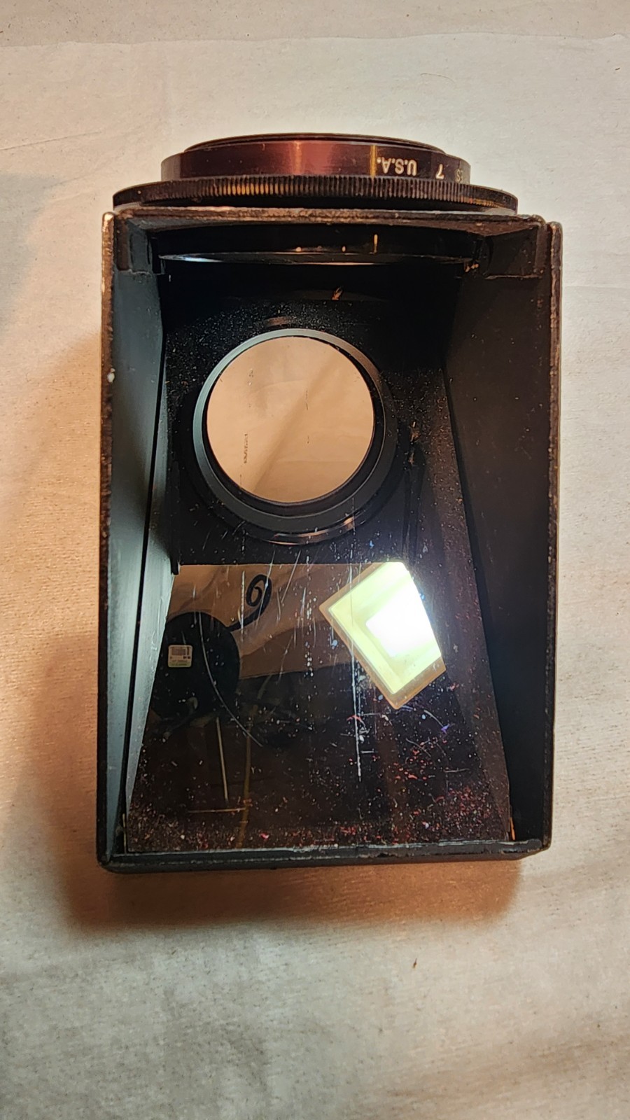 Vintage Spiratone Mirrotach Mirror Screw Mount Made in Japan, with leather case