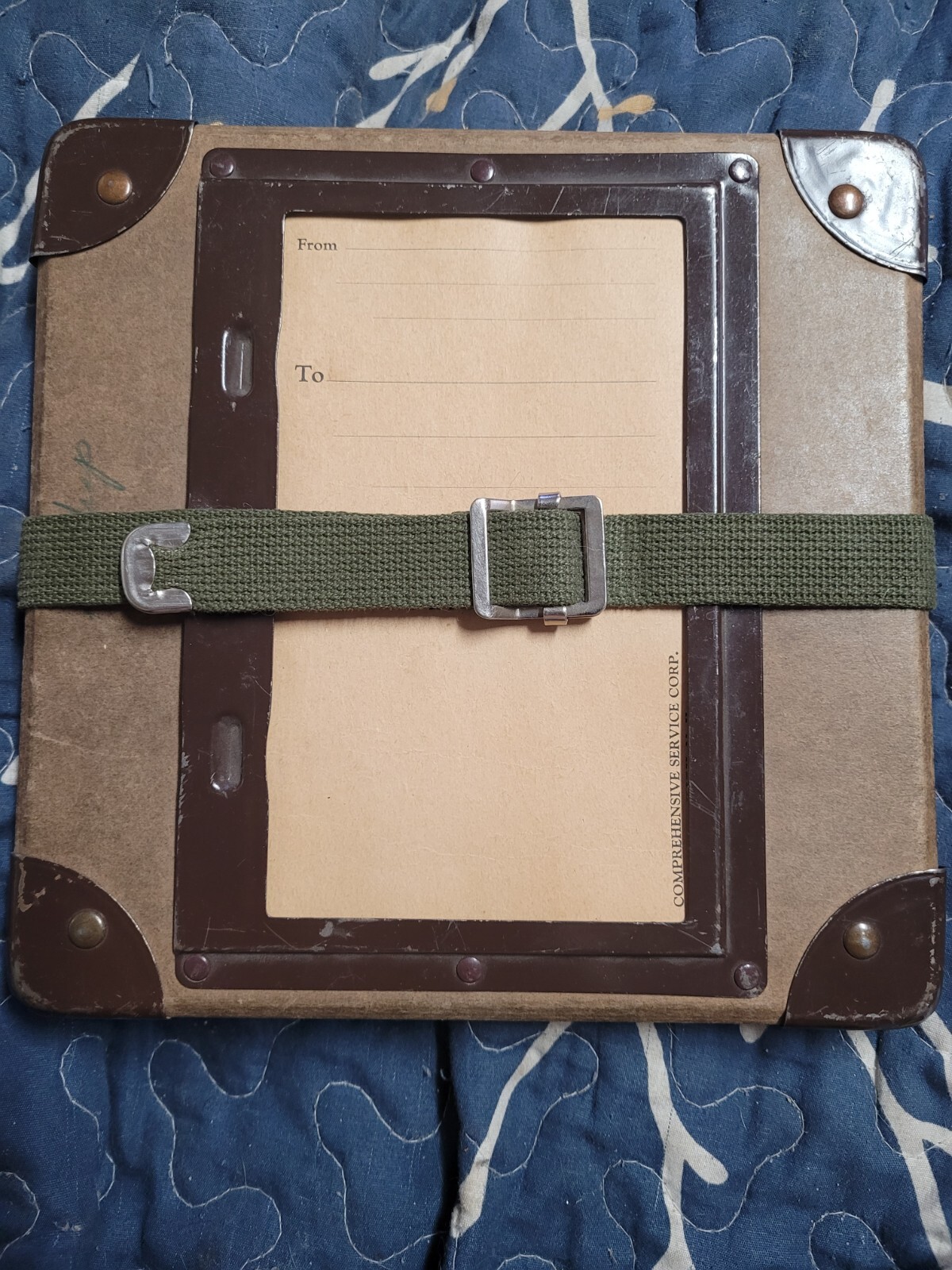 VINTAGE Film Reel Canister Case Shipping Box Mailer 8″ X 8″ X 1 1/4″