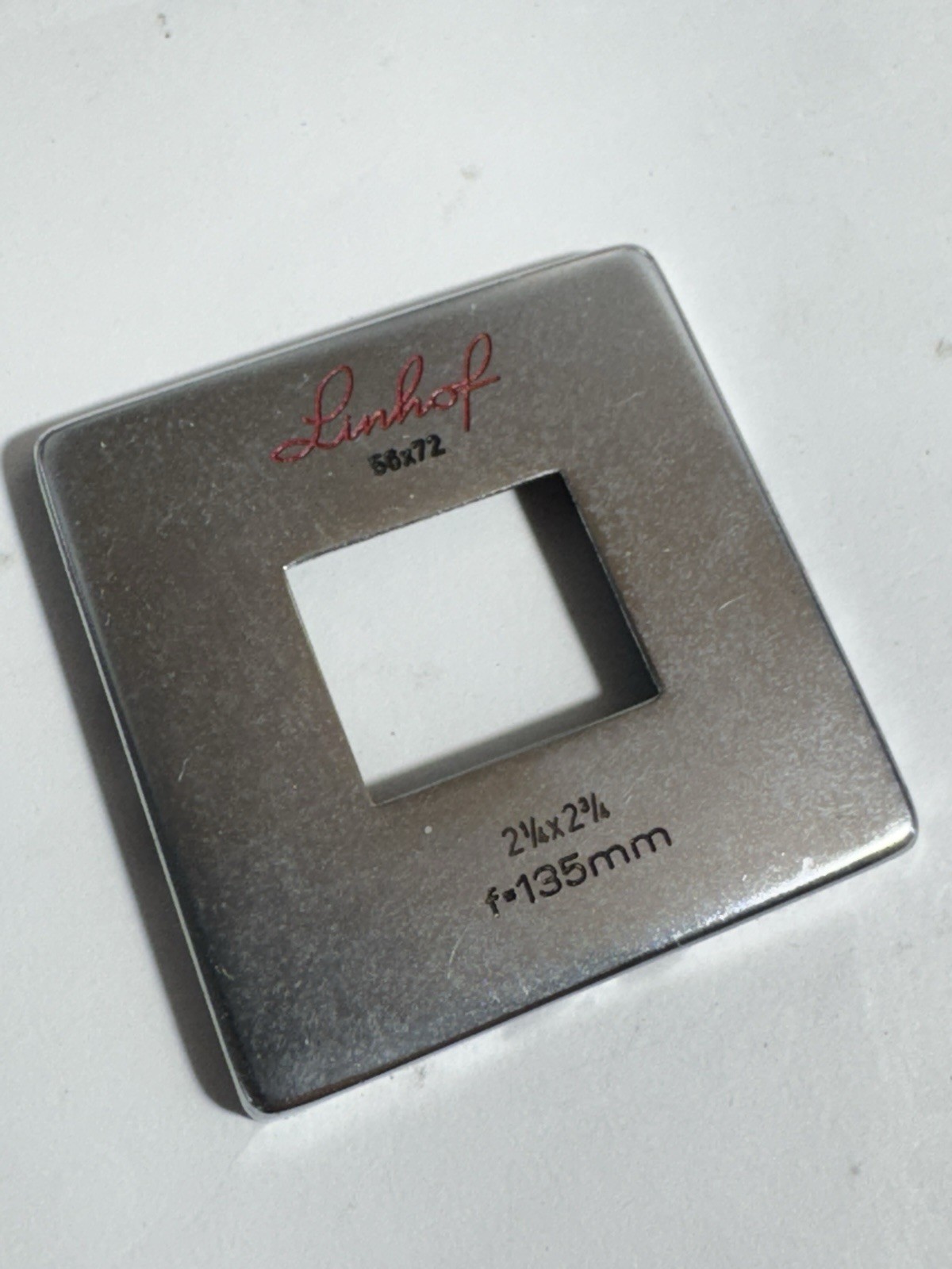 Linhof Baby Technika III/IV 6×7 Viewfinder Mask 135mm Non Biogon Finder Exc