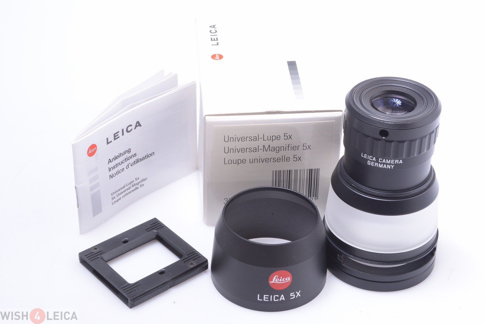 ✅ LEICA, LEITZ UNIVERSAL MAGNIFIER 5X ‘37350’ *MINT* MAKERS BOX & INSTRUCTIONS