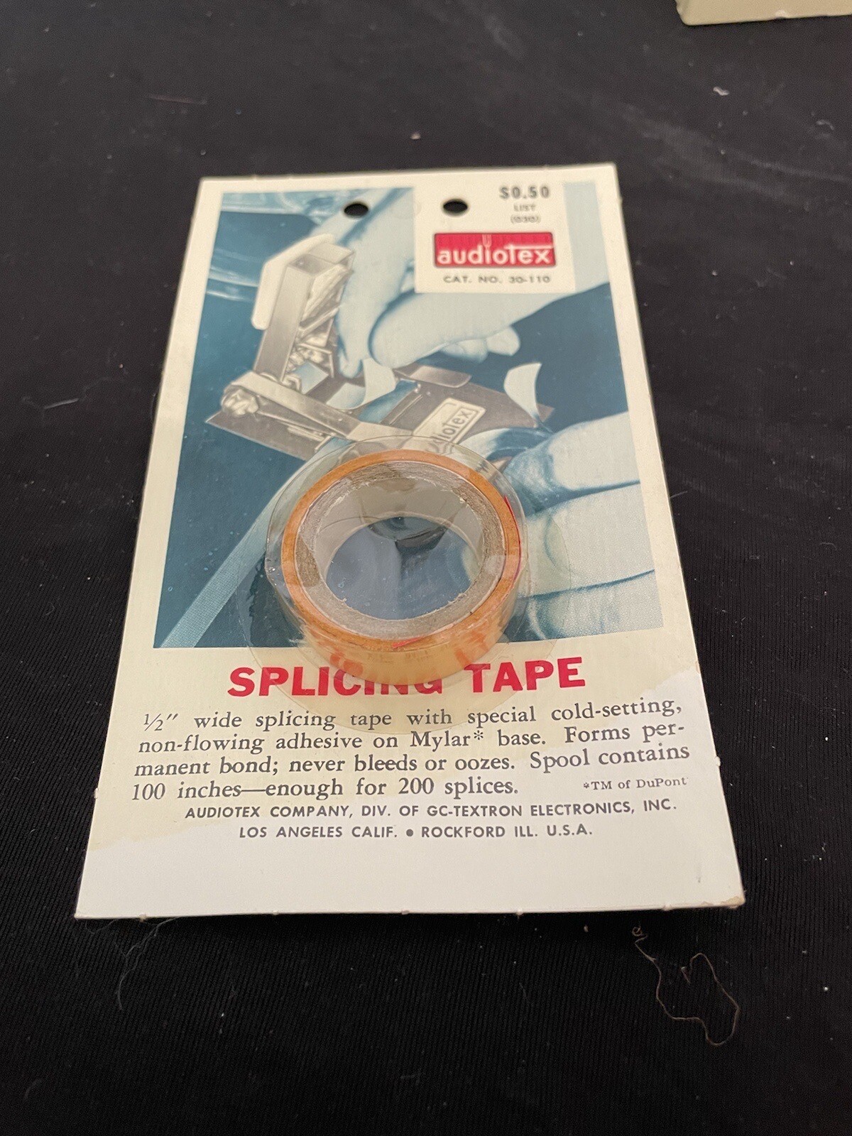 Vintage Robins Gibson Girl Stereo 4 Tape Splicer VG Cond with Orig Box & Papers