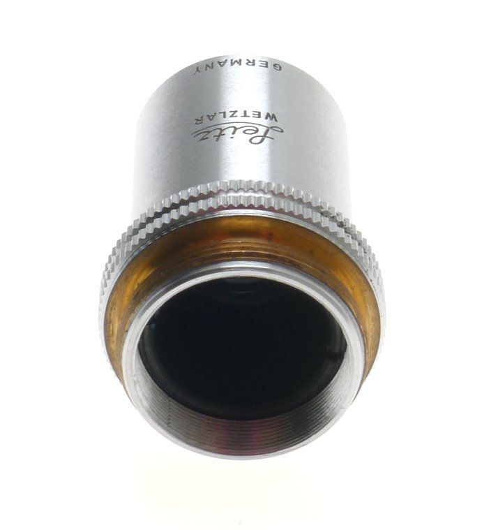 Leitz wetzlar 170/- 10/0.25 microscope objective lens very good used condition
