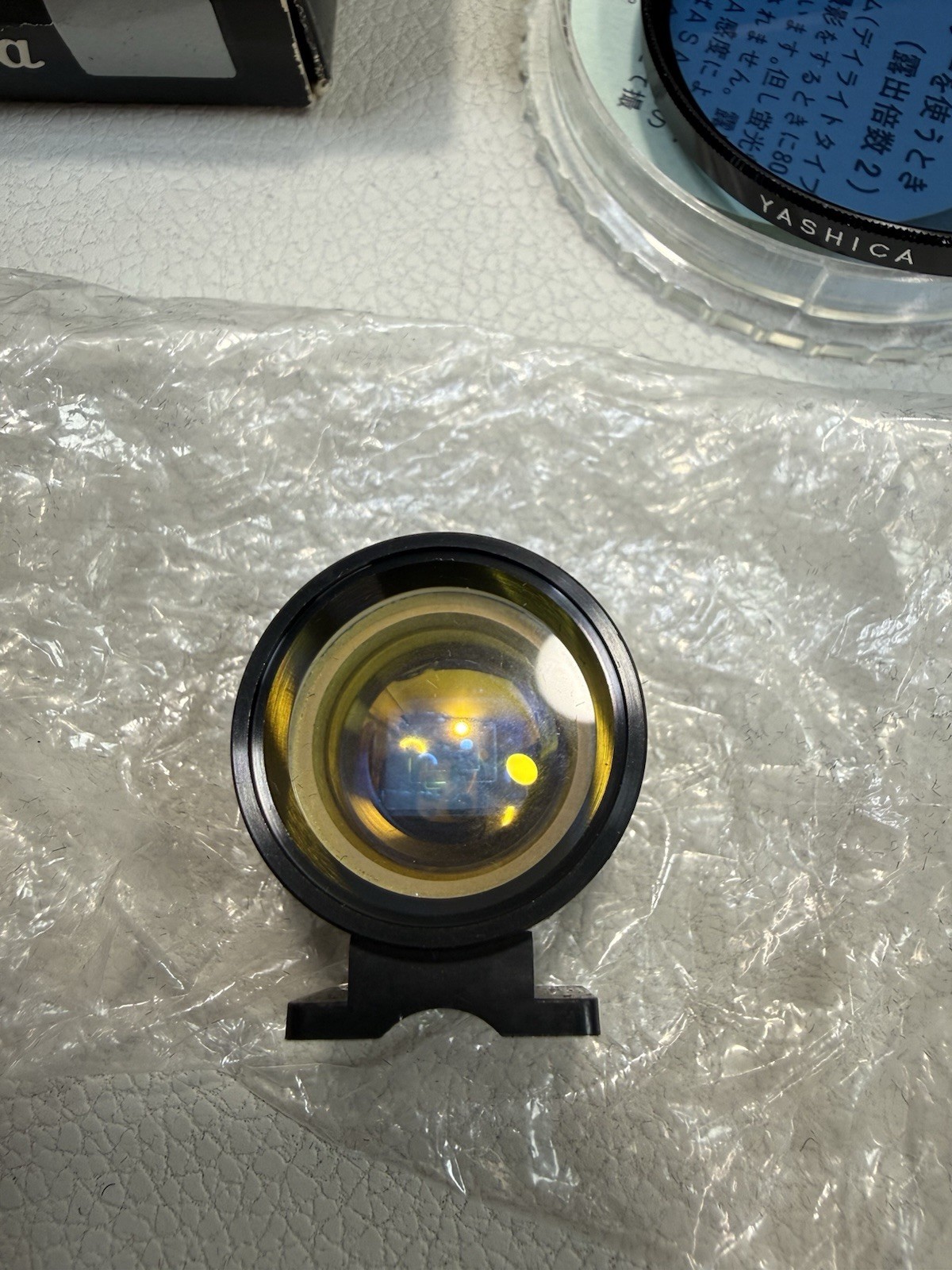 Vintage Yashica Case, Lens, Filter, Viewfinder, Flash And Remote Shutter Cable