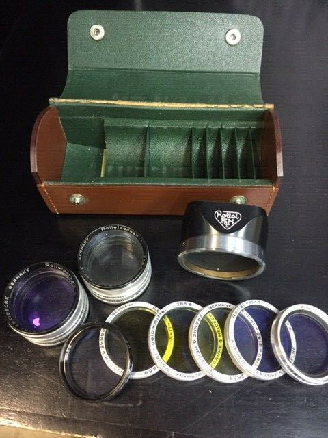 Rolleiflex Rolleinar 28,5mm diameter Set Kit filters and bonnets Frankel&Heidech