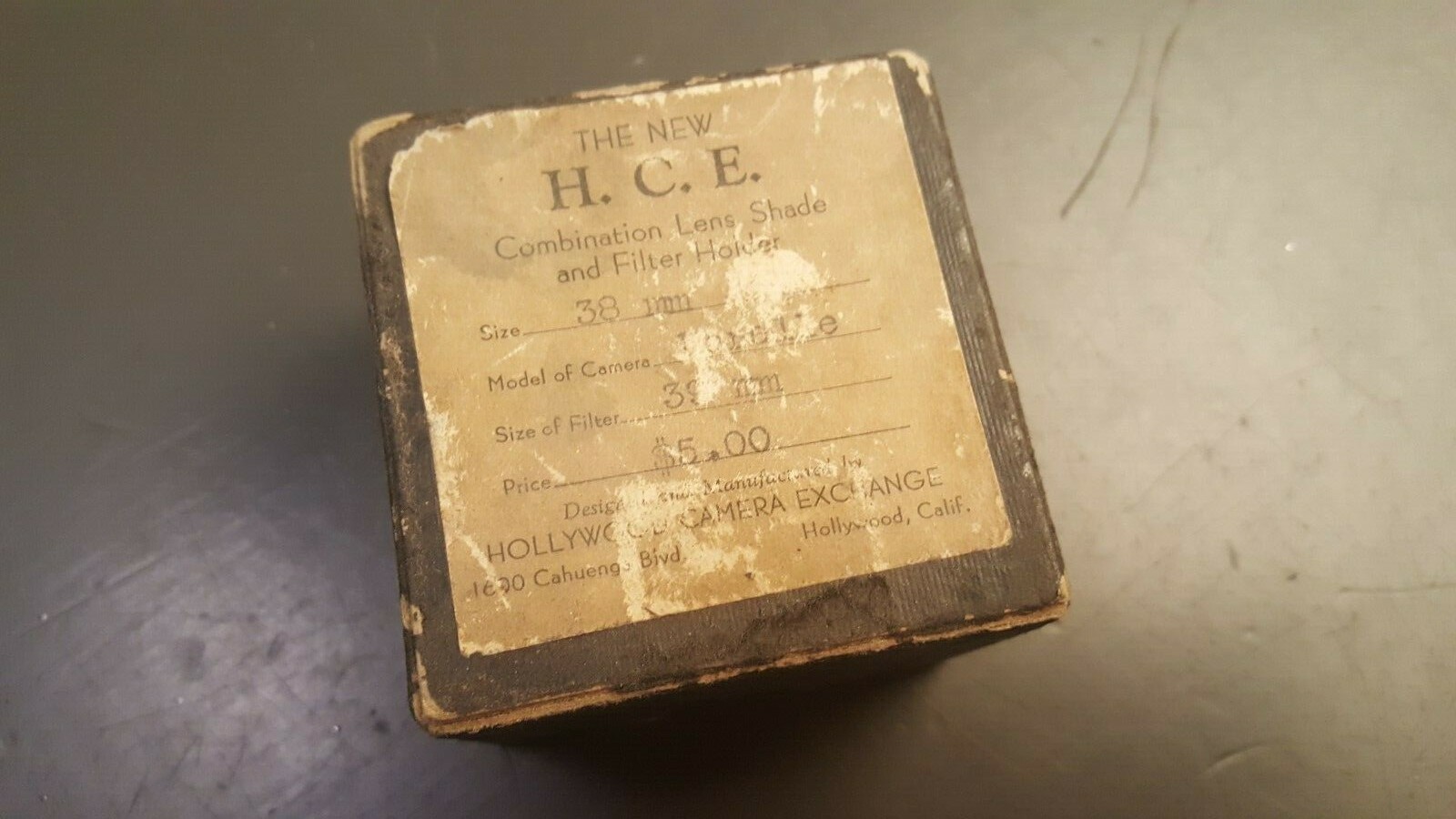 Vintage H. C. E. Camera 39mm Filter / Lens for Korelle Camera 1930-40’s w/ Box