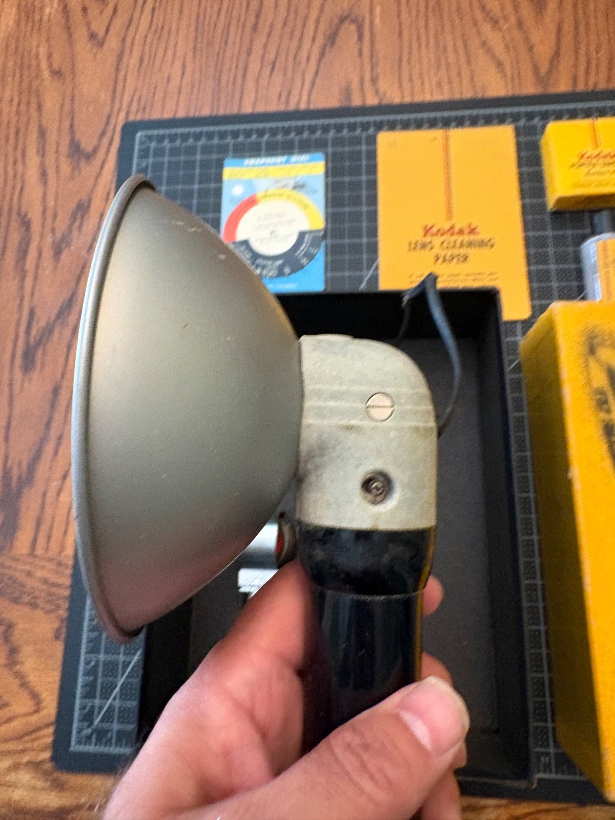 Vintage Kodak Standard Flasholder With Original Box and Various Accessories
